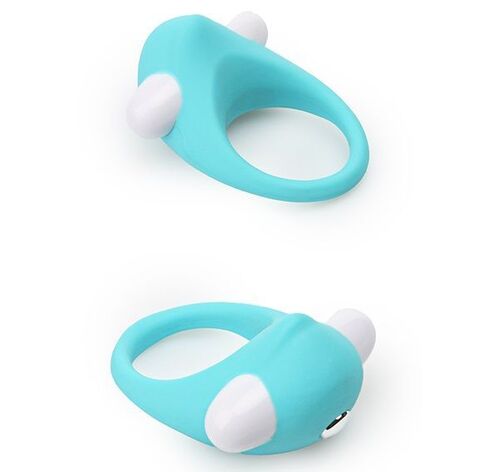 Голубое эрекционное кольцо LIT-UP SILICONE STIMU RING 6 - Dream Toys Lit-Up 21237