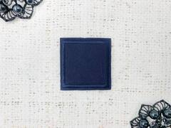 Термоаппликация, р. 4,2х4,2 см, тёмно-синий