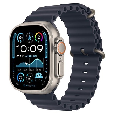 Apple Watch Ultra 2 (2024), GPS + SIM, 49 мм, корпус из титана, ремешок Ocean Band темно-синего цвета