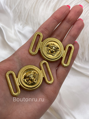 Декоративная пряжка Верс. золотистая