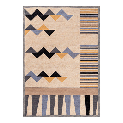 Ковер из хлопка по мотивам нанайских орнаментов 120х180см Tkano Cultural Heritage