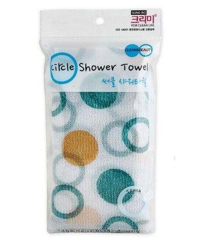 Sung bo Cleamy Clean&Beauty Мочалка для душа (28х95) Circle Shower Towel