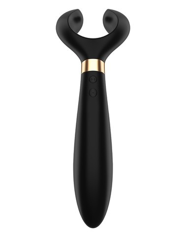 Чёрный вибромассажер для пар Satisfyer Partner Multifun 3 - Satisfyer 4001029