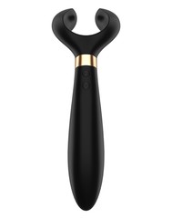 Чёрный вибромассажер для пар Satisfyer Partner Multifun 3 - 