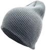 Картинка шапка вязаная Skully Wear beanie long thick dark grey - 1