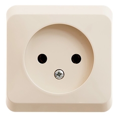 Schneider Electric ЭТЮД Крем Розетка 1-местная открытая установка без заземляющих контактов PA16-001K