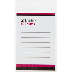 Бейдж Attache Economy 108x66 150 мкм без шнурка, вкладыш 90x60 5шт/уп