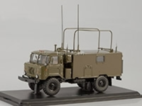 GAZ-66 Command-staff vehicle KShM R-142N khaki 1:43 Start Scale Models (SSM)