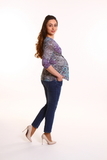 Блузка для беременных 02268 разноцветный