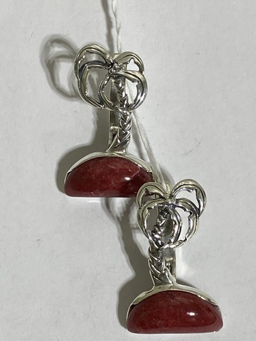 Пальма (серьги из серебра)