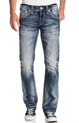Rock Revival | Джинсы мужские BURRO J202 STRAIGHT RP2396J202 перед