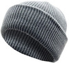 Картинка шапка вязаная Skully Wear beanie long thick dark grey - 2