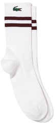 Носки теннисные Lacoste Breathable Jersey Tennis Socks 1P - white/bordeaux