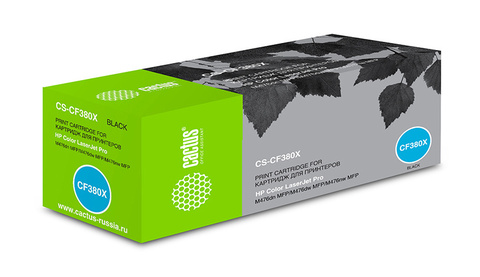 Картридж лазерный Cactus CS-CF380X CF380X черный (4400стр.) для HP LJ Pro M476dn, M476nw, M476dw