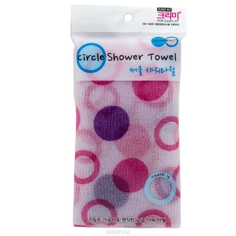 Sung bo Cleamy Clean&Beauty Мочалка для душа (28х95) Circle Shower Towel