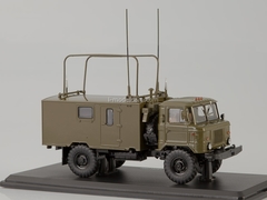 GAZ-66 Command-staff vehicle KShM R-142N khaki 1:43 Start Scale Models (SSM)