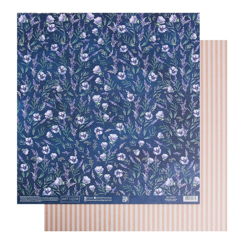 Бумага для скрапбукинга «Анемоны», 30.5 × 32 см, 180 гм