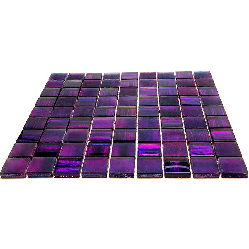 JP-307 Мозаичная плитка из стекла Natural Dark фиолетовый темный квадрат