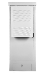 Шкаф уличный всепогодный укомплектованный напольный ЦМО ШТВ-1-ТК-MC3, IP54, 18U, 1310х745х930 мм (ВхШхГ), дверь: металл, цвет: серый, (ШТВ-1-18.7.9-К3