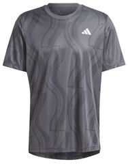 Теннисная футболка Adidas Club Tennis Graphic T-Shirt - carbon/black
