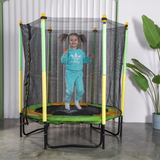 Батут DFC JUMP KIDS 55" зелено-желтый фото №8