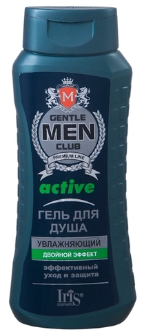 Gentlemen club Гель для душа ACTIVE увлажняющий 400 мл. Iris