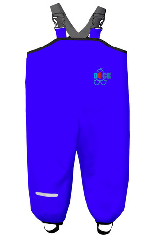 Синий влагостойкий полукомбинезон DUCK 86-128