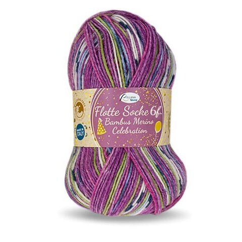 Rellana Flotte Socke Bamboo Merino Celebration 6-ply 7071