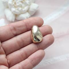 Подвеска в форме капли 25*16 мм, позолота, П484