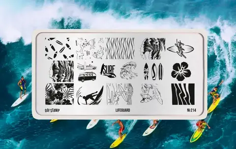 Пластина для стемпинга GO STAMP 214 Lifeguard