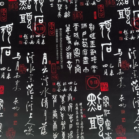 В ПУТИ, ИЕРОГЛИФЫ, черный,100% хлопок