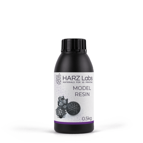 Фотополимер HARZ Labs Model Resin Black, черный (0,5 кг)