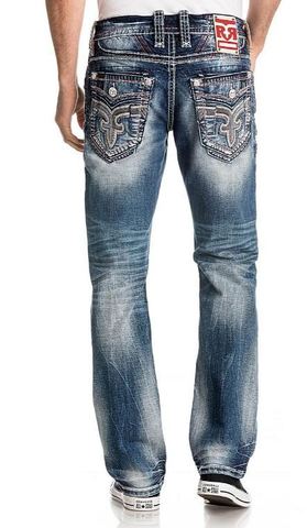 Rock Revival | Джинсы мужские BURRO J202 STRAIGHT RP2396J202 сзади
