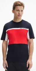 Футболка теннисная Tommy Hilfiger Colorblocked SS Tee - desert sky