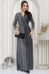 Платье Сияющий выход (серебро) П12044 LT Collection