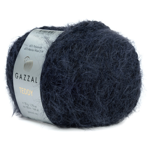 Пряжа Gazzal Teddy 6531 черный