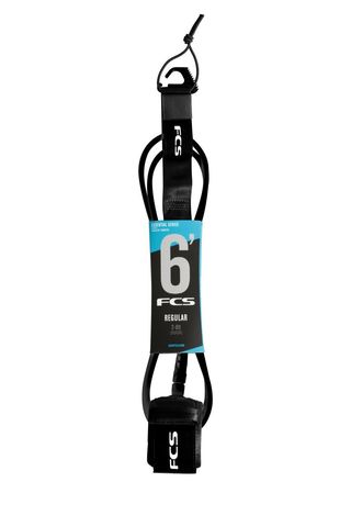 FCS 6' Regular Essential Leash Black