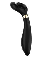 Чёрный вибромассажер для пар Satisfyer Partner Multifun 3 - 