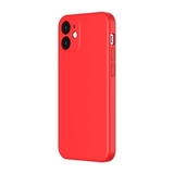 Чехол с защитой камеры Baseus Liquid Silica Gel (WIAPIPH61N-YT09) для iPhone 12 (Красный)