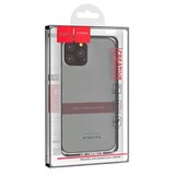 Силиконовый чехол TPU Hoco Light series (толщина 0,8 мм) для iPhone 13 Pro (6,1") (Черно-прозрачный)