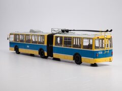 Trolleybus ZIU-10 articulated yellow-blue Soviet Bus (SOVA) 1:43