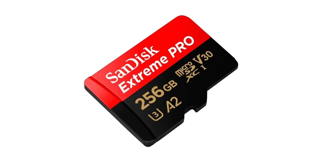 Карта памяти microSDXC 256GB SanDisk Class 10 UHS-I A2 C10 V30 U3 Extreme  Pro (SD адаптер) 200MB/s