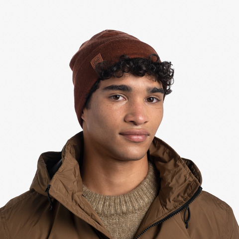 Картинка шапка Buff hat wool heavyweight Sienna - 6