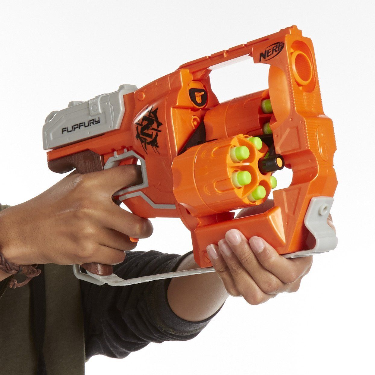 Игрушечное оружие HASBRO Nerf Zombie Strike Flipfury - Бластер Нерф Зомби  Страйк- Нерф A9603 купить в Москве | Доставка по России.