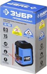 ЗУБР Крест 15, 15 м, лазерный нивелир, Профессионал (34902-2)