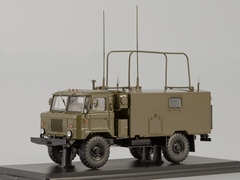 GAZ-66 Command-staff vehicle KShM R-142N khaki 1:43 Start Scale Models (SSM)