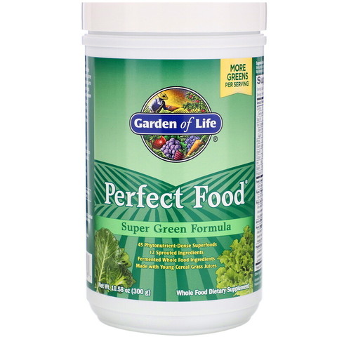 Garden of Life, Perfect Food, добавка из суперзелени, 300 г (10,58 унции)