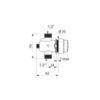 Delabie 777140 TEMPOSOFT 2 (писсуар) MM1/2", для панели 7 мм, ~3 сек