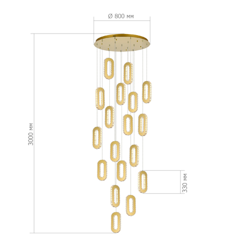 Светильник подвесной ST Luce Allungo SL6506.203.18