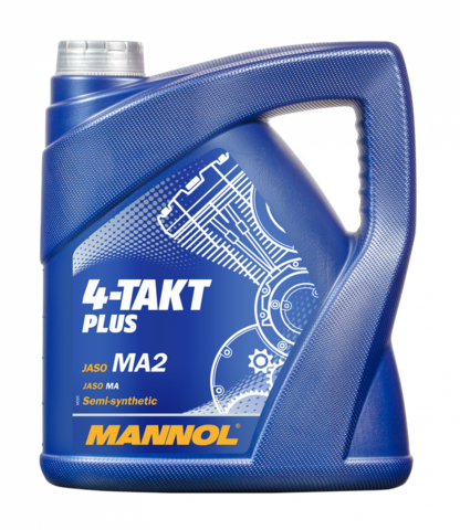 МОТОРНОЕ МАСЛО MANNOL 4-TAKT PLUS 10W-40 MN7202-4 4L (ПОЛУСИНТЕТИКА) (1425)